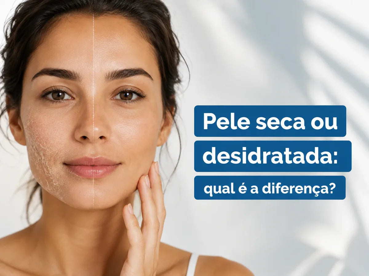 Pele seca ou desidratada: qual é a diferença?